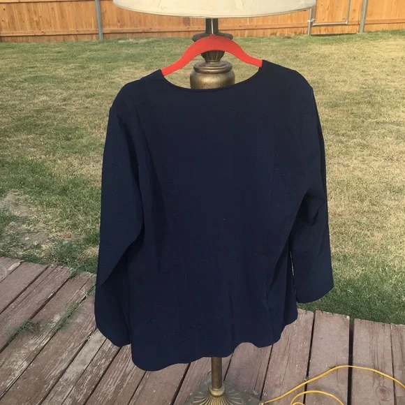 Linea by Louis Dell’Olio Navy Blue Size 12 - Picture 2 of 4